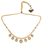 NAVRATNA OVEL NECKLACE SET