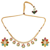 NAVRATNA OVEL NECKLACE SET