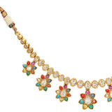 NAVRATNA OVEL NECKLACE SET
