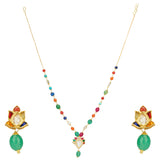 NAVRATNA PAN NECKLACE SET