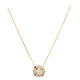 NAVRATNA ROUND PENDANT SET