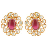 NAVRATNA FLOWER CHOKER SET