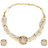 NAVRATNA CIRTLE CHOKER SET
