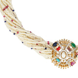 NAVRATNA CIRTLE CHOKER SET