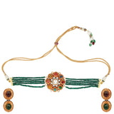 NAVRATNA ROUND CHOKER SET