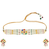 NAVRATNA PERAL CHOKER SET