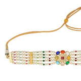 NAVRATNA PERAL CHOKER SET