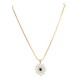 HEERA ZIRCON FLOWER PENDANT SET
