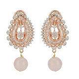 HEERA ROSE PLATED ZIRCON PENDANT SET