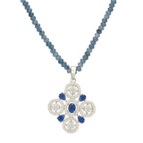 HEERA SILVER PLATED PENDANT SET