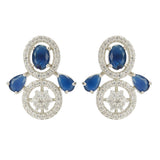 HEERA SILVER PLATED PENDANT SET
