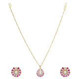 HEERA PEARLS ZIRCON PENDANT SET