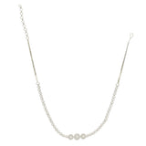 HEERA SILVER ROUND ZIRCON NECKLACE