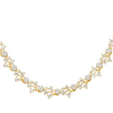 HEERA ZIRCON GOLD PLATED NECKLACE SET