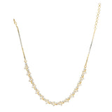 HEERA ZIRCON GOLD PLATED NECKLACE SET