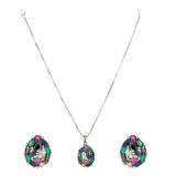 HEERA MULTI COLOUR PENDANT SET