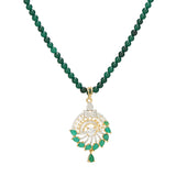 HEERA GREEN ZIRCON PENDANT SET