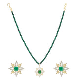 HEERA SQUARE ZIRCON PENDANT SET