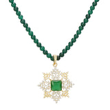 HEERA SQUARE ZIRCON PENDANT SET