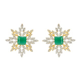 HEERA SQUARE ZIRCON PENDANT SET
