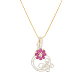 HEERAROUND FLOWER ZIRCON SET