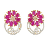 HEERAROUND FLOWER ZIRCON SET