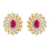 HEERA FLOWER ZIRCON PENDANT SET