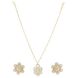 HEERA GOLD PLATED PENDANT SET