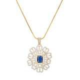 HEERA FLOWER PENDANT SET