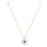 HEERA FLOWER PENDANT SET