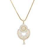 HEERA GOLD PLATED ZIRCON PENDANT SET