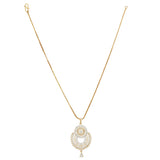 HEERA GOLD PLATED ZIRCON PENDANT SET