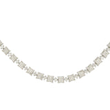 HEERA SILVER ZIRCON NECKLACE SET
