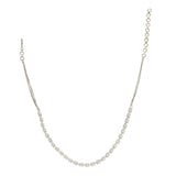 HEERA SILVER ZIRCON NECKLACE SET