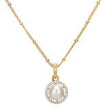 HEERA GOLD PLATED ROUND PENDANT SET