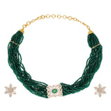 HEERAFLOWER ZIRCON CHOKER SET