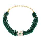 HEERAFLOWER ZIRCON CHOKER SET