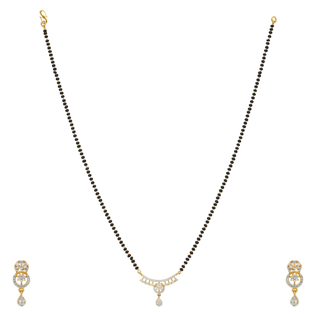 MANGLAL SUTRA GOLD PLATED PENDANT SET