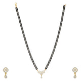 MANGLAL SUTRA TIKONA PLATED PENDANT SET