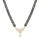 MANGLAL SUTRA TIKONA PLATED PENDANT SET