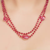 Gold Plated DOR Tourmaline Necklace Set