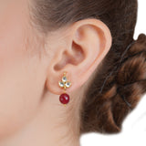 VILANDI KUNDAN FLOWER PENDANT SET