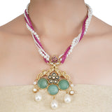 RATNA PEARLS TIKONA PENDANT SET