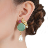 RATNA PEARLS TIKONA PENDANT SET