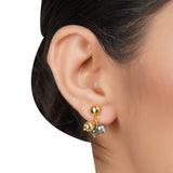 Gold & Silver Plated DOR Grey Pearl Gold Bead String Set