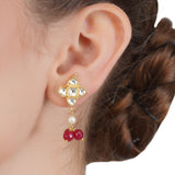 VILANDI RED KUNDAN CHAND CHOKER SET