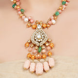 Gold Plated Kundan Necklace Set