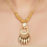 Gold Plated Kundan Necklace Set