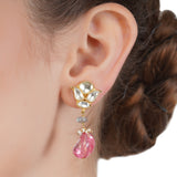 VILANDI LABRODITE KUNDAN PENDANT SET