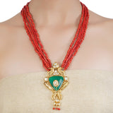 RATNA CORAL PENDANT SET